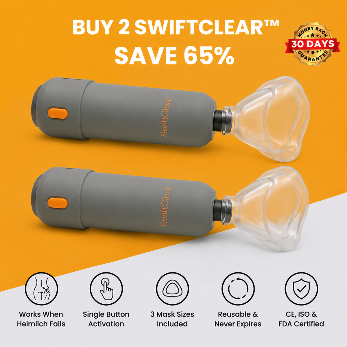 SwiftClear™ Anti-Choking Rescue Device
