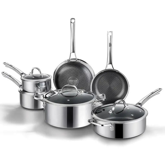 Hybrid Nonstick Stainless Steel Cookware Sets