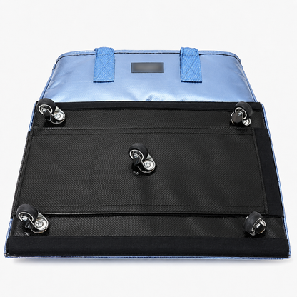 Rolling Tote Bag with Tonal Straps