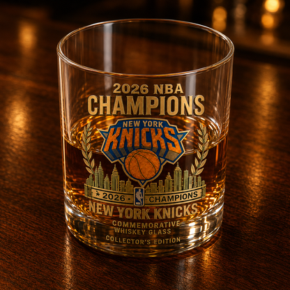 NY Knicks 2026 Champions Limited Edition Whiskey Glass