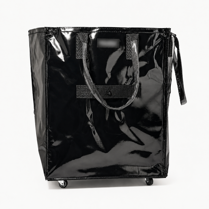 Rolling Tote Bag with Tonal Straps