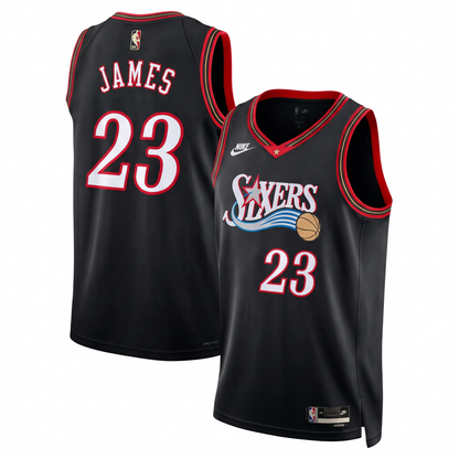 Unisex Philadelphia 76ers LeBron James Royal Swingman Jersey