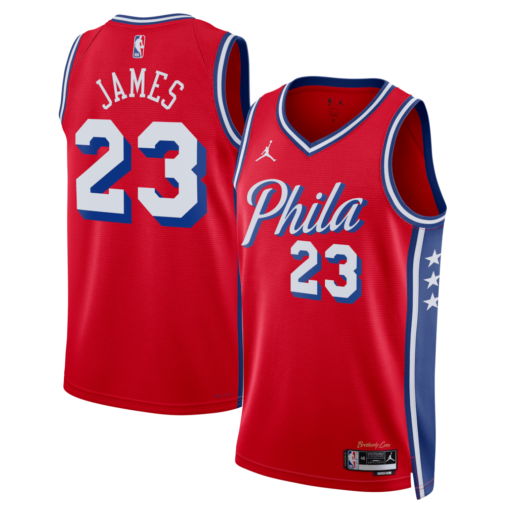 Unisex Philadelphia 76ers LeBron James Royal Swingman Jersey