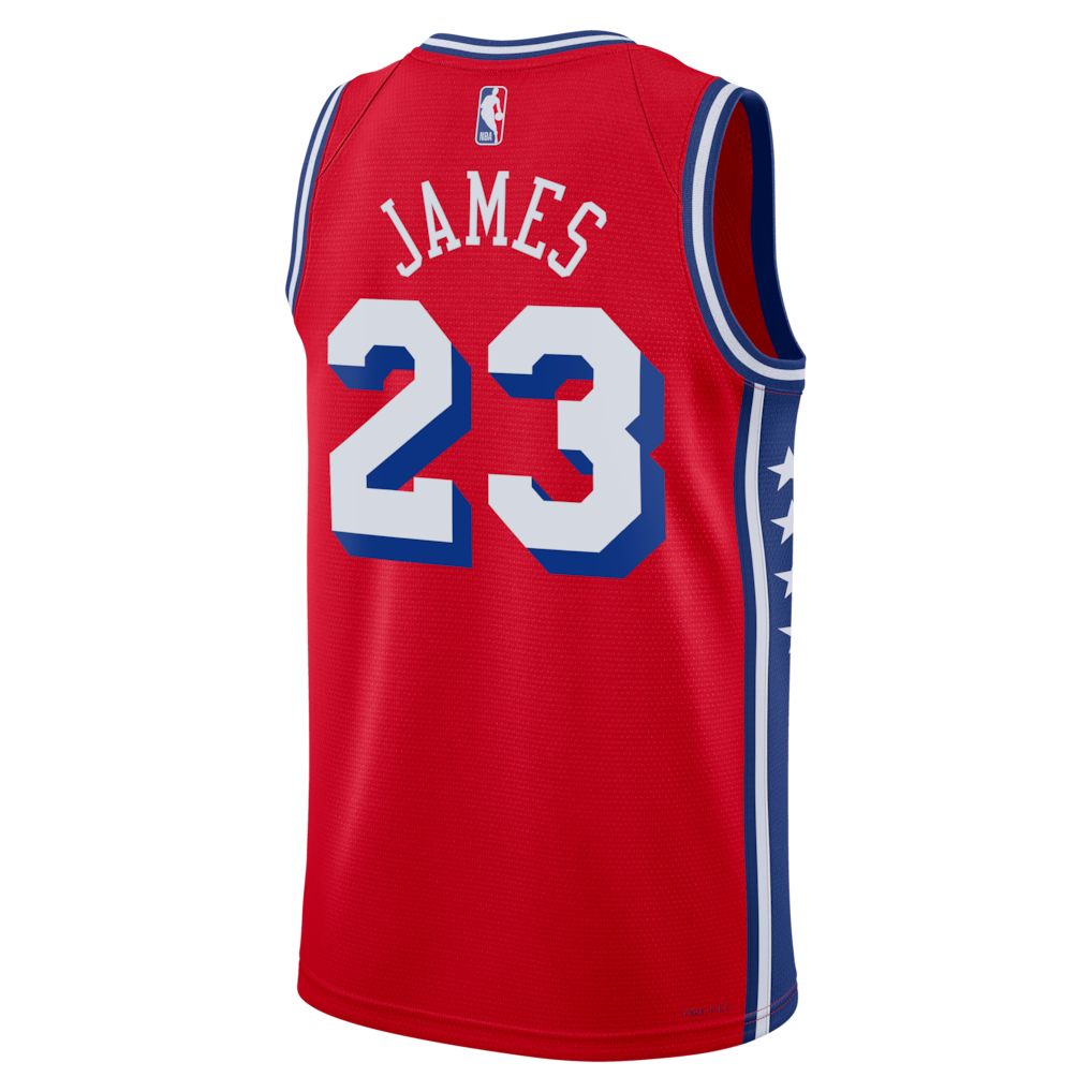 Unisex Philadelphia 76ers LeBron James Royal Swingman Jersey