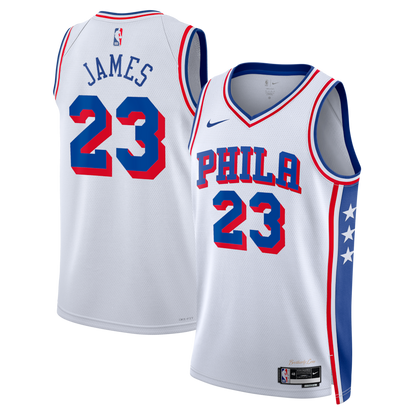 Unisex Philadelphia 76ers LeBron James Royal Swingman Jersey