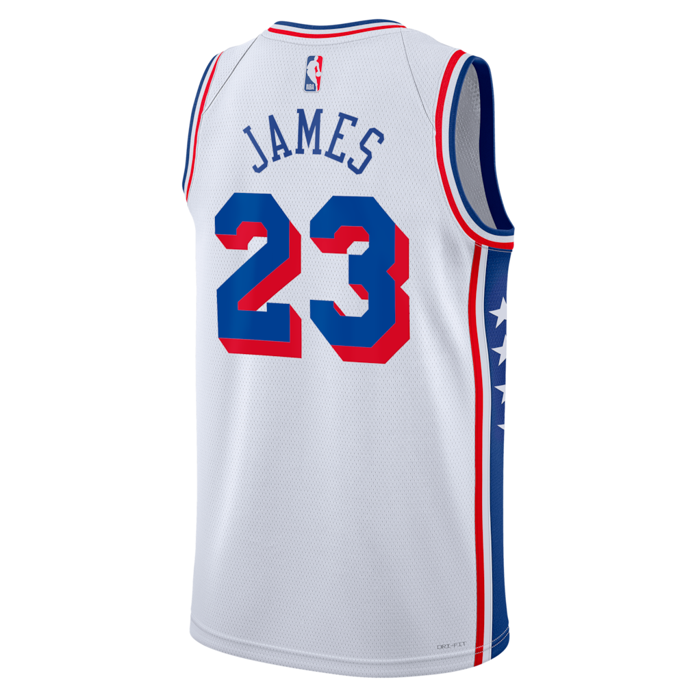 Unisex Philadelphia 76ers LeBron James Royal Swingman Jersey
