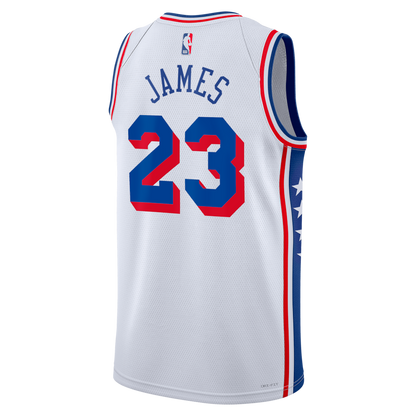 Unisex Philadelphia 76ers LeBron James Royal Swingman Jersey